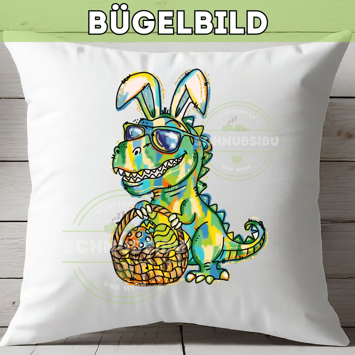 Bügelbild Oster T-Rex